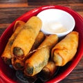 Deep fried spring rolls