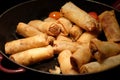 deep fried spring rolls Royalty Free Stock Photo