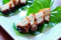 Deep fried streaky pork with fish sauce