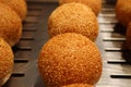 Deep fried sweet chinese balls Royalty Free Stock Photo