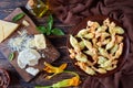 Deep fried zucchini flowers on a plate Royalty Free Stock Photo