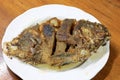 Deep Fried Tilapia fish, Hot Meat Dishes Royalty Free Stock Photo