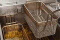 Deep fryer in restaurant kitchen Royalty Free Stock Photo