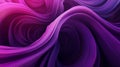 A deep gradient background transitioning from dark purple to black, with fluid lines spiraling out