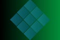 Deep green abstract background with squares Royalty Free Stock Photo