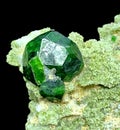 Deep green demantoid garnet Mineral specimen from iran