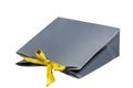 Deep Grey Gift Bag with Yellow Ribbon