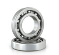 Deep groove ball bearings isolated white fonom Royalty Free Stock Photo