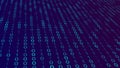 Deep Indigo Blue Binary Code Encrypted Data Background Royalty Free Stock Photo