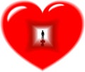 Deep inside the heart Royalty Free Stock Photo