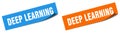deep learning sticker. deep learning sign set. Royalty Free Stock Photo