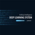 Deep Learning System. Banner for Social Media. Vector Illustration.