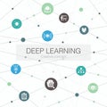 Deep learning trendy web template with Royalty Free Stock Photo