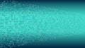 Deep learning vector background, cloud computing random numbers Royalty Free Stock Photo