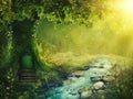 Deep magic forest Royalty Free Stock Photo