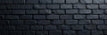 Deep, matte black brick texture seamless, uniform, pattern, abstract