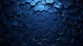 Deep Midnight Blue Textured Surface with Hexagonal Pattern Design