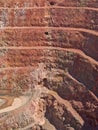 Deep Mine Hole In Rock Strata