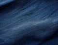 Deep Navy Blue Denim Fabric Texture with a Smooth, Worn Surface for Sophisticated Backgrounds Royalty Free Stock Photo