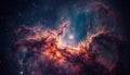 In the deep night sky, the Milky Way glows bright generated by AI