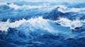 Deep Ocean Symphony: The Mesmerizing Rhythms of White Foam and U