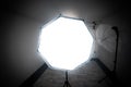 Deep octobox studio softbox modifier is shooting in the studio Royalty Free Stock Photo