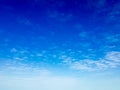 Deep Oman beach sky overcasted with clouds, blue sky with fainte Royalty Free Stock Photo