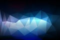 Deep and pale blue low poly background