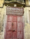 Old-fashioned store door, Valetta, Malta Royalty Free Stock Photo