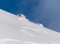 Deep Powder Skiing Royalty Free Stock Photo
