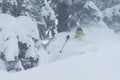 Deep powder skiing