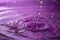 Abstract purple background with water Royalty Free Stock Photo