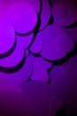 Deep purple gradient abstract background of fly paper circles different size, shadow, top view, backdrop for advertising, design Royalty Free Stock Photo