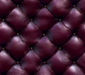 Deep Purple Upholstery Texture Luxury Button Tufted Design Royalty Free Stock Photo