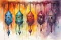 Cursed amulets of forgotten sorcery, imbued with ancient spells and curses - Generative AI