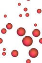 Deep red bubbles Royalty Free Stock Photo