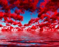 Deep Red Clouds Royalty Free Stock Photo