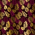 Deep red color decorative seamless pattern Royalty Free Stock Photo