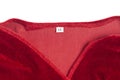 deep red velvet clothes fragment Royalty Free Stock Photo