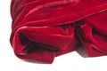 deep red velvet clothes fragment Royalty Free Stock Photo