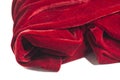 deep red velvet clothes fragment