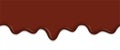 Deep Rich Brown Melted Chocolate Syrup Header Royalty Free Stock Photo