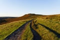 Deep rutted footpath shows the way to the distant Higger Tor