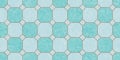 Deep Sea Blue Seamless Classic Floor Tile Texture. Simple Kitchen, Toilet or Bathroom Mosaic Tiles Background. 3D rendering. 3D Royalty Free Stock Photo