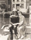 Deep sea diver love Royalty Free Stock Photo