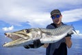 Deep sea fishing. Barracuda Royalty Free Stock Photo