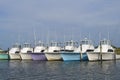 Deep sea fishing boats Royalty Free Stock Photo