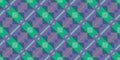 Deep Sea Green Lilac Purple Seamless Modern Maya Pattern Background