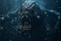 Creepy Deep sea monster - Underwater - evil looking