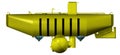 Deep sea submarine isolated